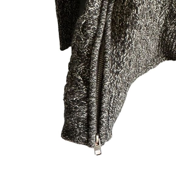 Athleta Northern Lights Chunky Knit Tunic Cashmere Wool Sweater Black Marl - Picture 5 of 10